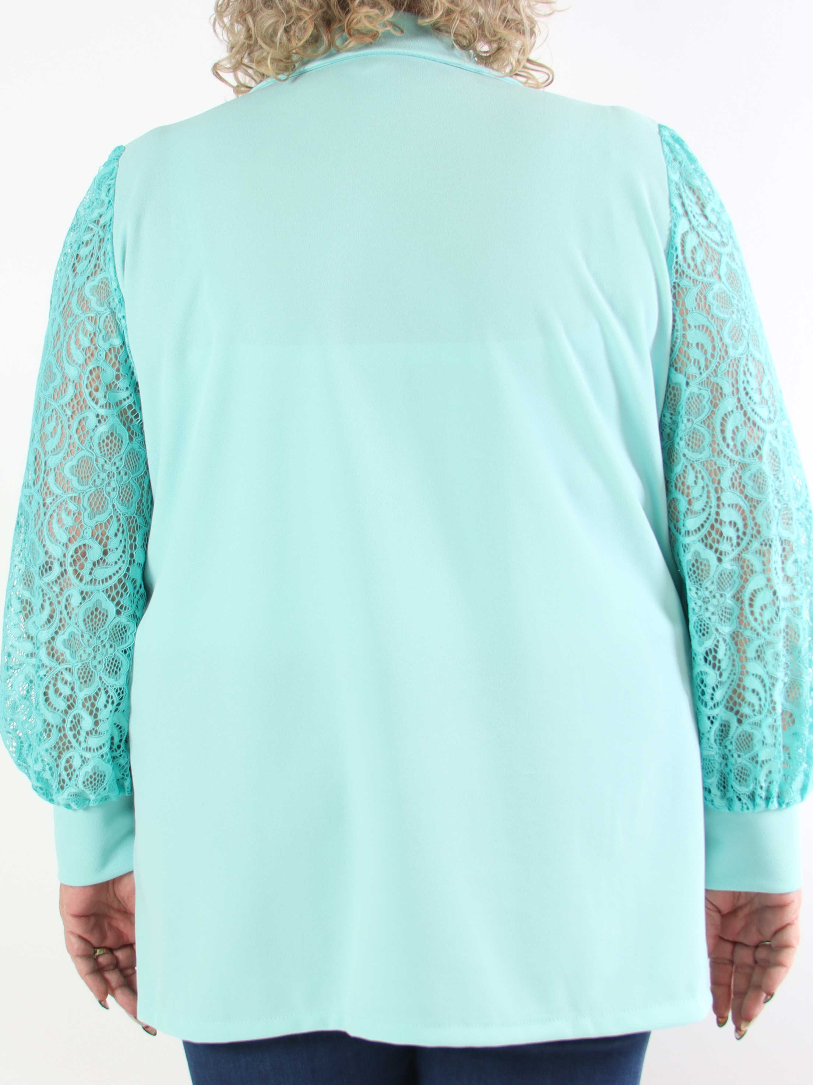 Kata Lace - Oversized blazer med ärmar i spets